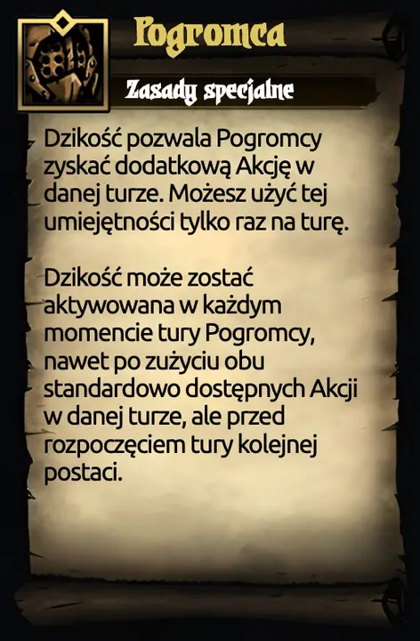 Pogromca — Tył